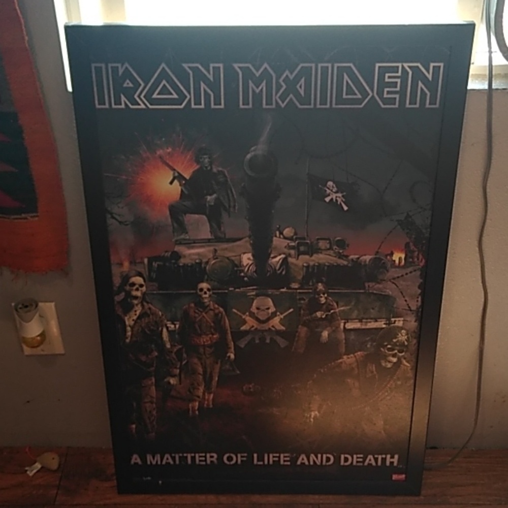 Iron Maiden Wooden Poster